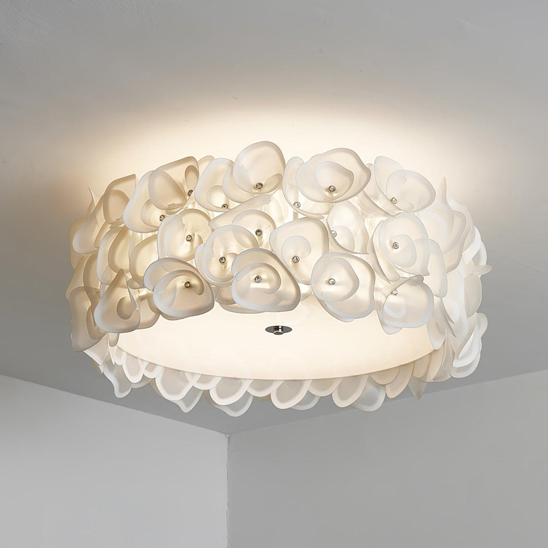 White Hydrangea Ceiling Lamp - Vakkerlight