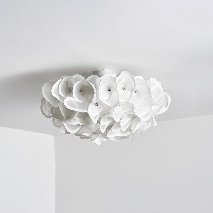 White Hydrangea Ceiling Lamp - Vakkerlight