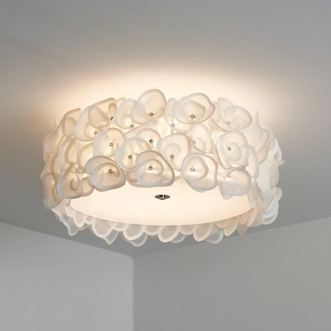 White Hydrangea Ceiling Lamp - Vakkerlight