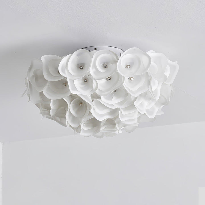 White Hydrangea Ceiling Lamp - Vakkerlight