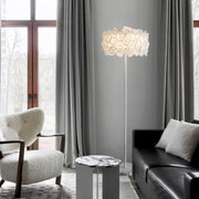 White Hydrangea Floor Lamp