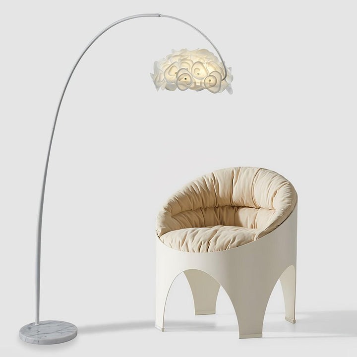 White Hydrangea Floor Lamp - Vakkerlight