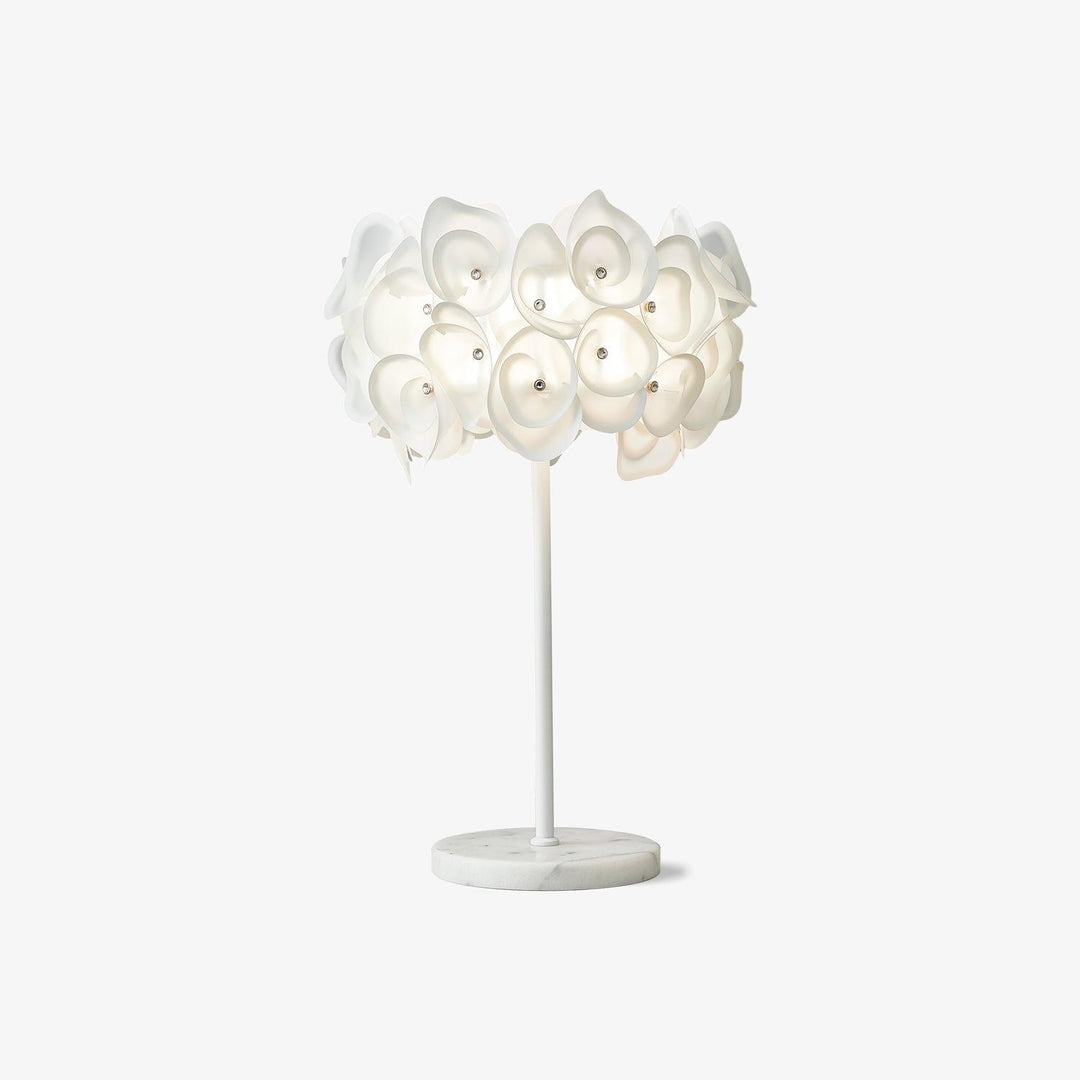 White Hydrangea Table Lamp - Vakkerlight