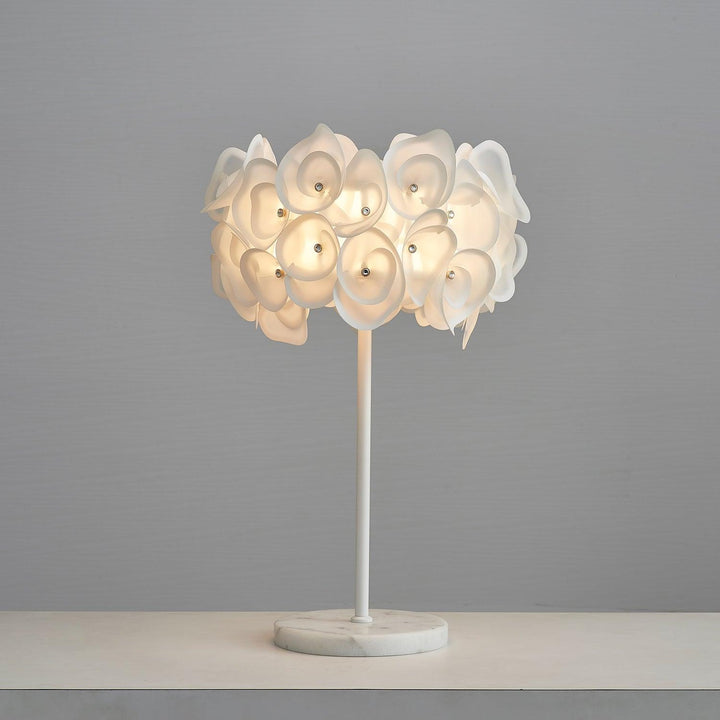 White Hydrangea Table Lamp - Vakkerlight