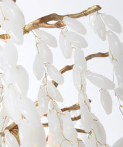White Jade Branch Brass Chandelier - Vakkerlight