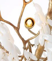 White Jade Branch Brass Chandelier