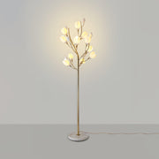 White Porcelain Magnolia Floor Lamp - Vakkerlight