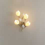 White Porcelain Magnolia Wall Lamp - Vakkerlight