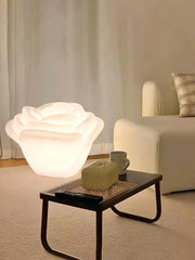 White Rose Shaped LED Table Lamp - Vakkerlight