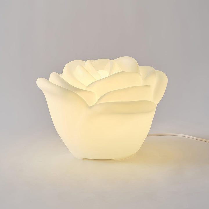 White Rose Shaped LED Table Lamp - Vakkerlight