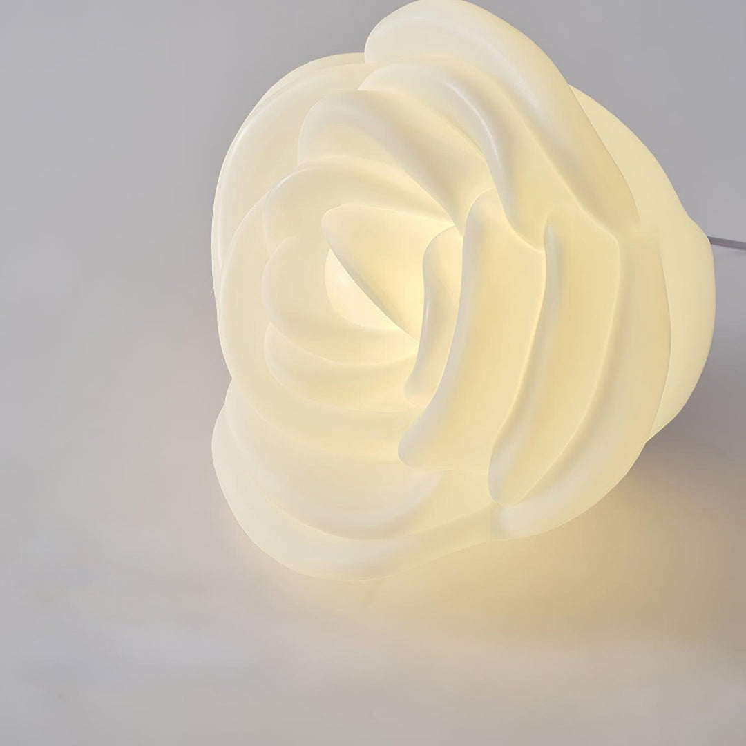 White Rose Shaped LED Table Lamp - Vakkerlight