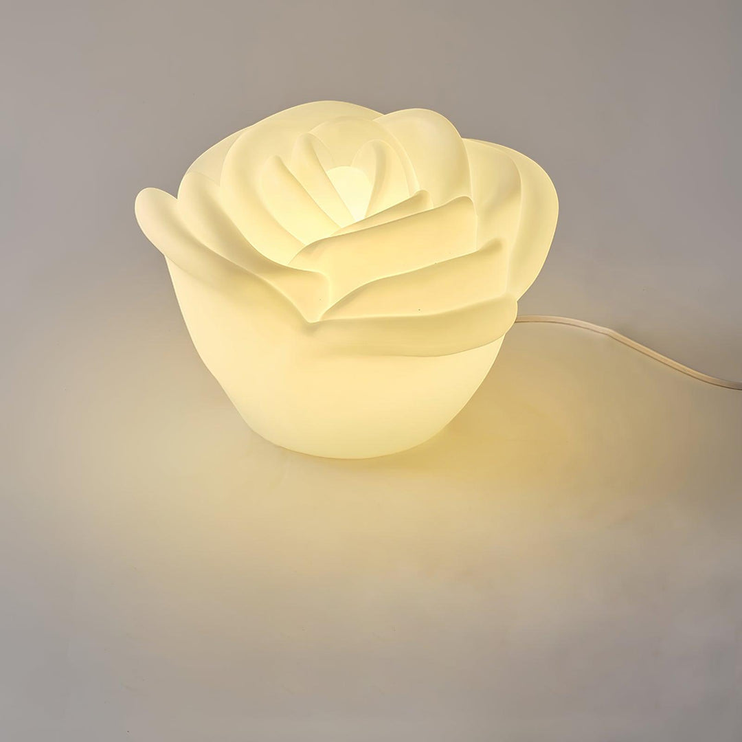 White Rose Shaped LED Table Lamp - Vakkerlight