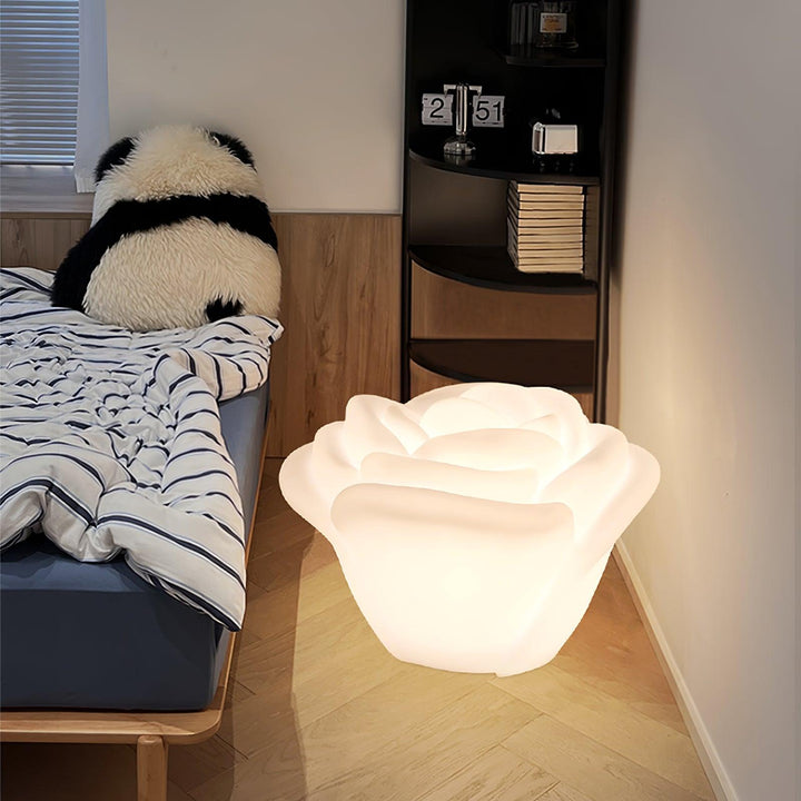 White Rose Shaped LED Table Lamp - Vakkerlight