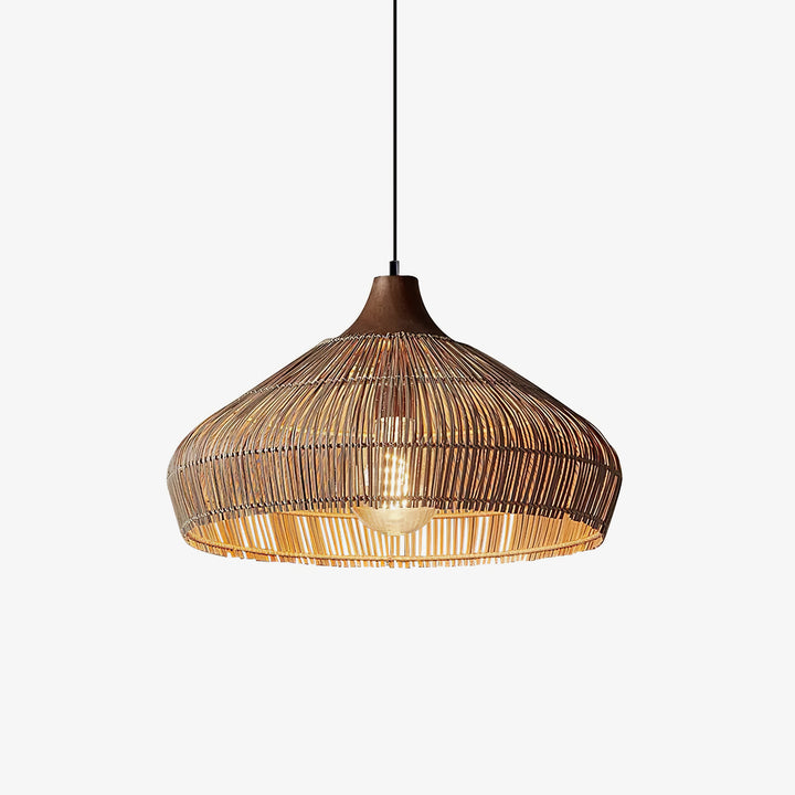 Wicker Rattan Pendant Light - Vakkerlight