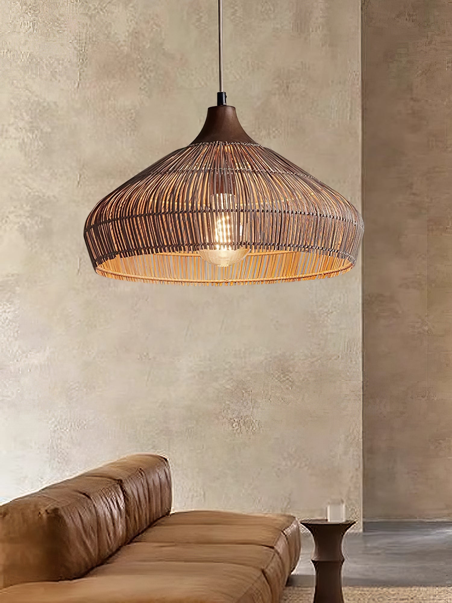 Wicker Rattan Pendant Light – Vakkerlight