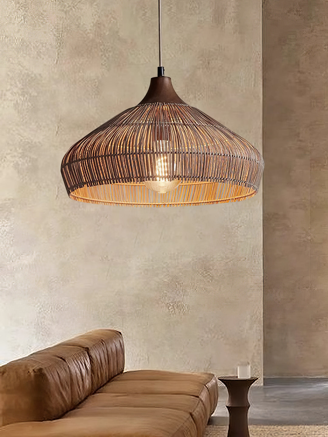 Wicker Rattan Pendant Light - Vakkerlight