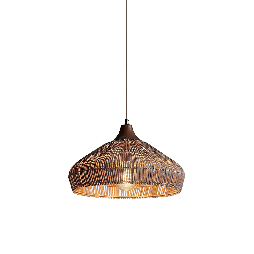 Wicker Rattan Pendant Light - Vakkerlight