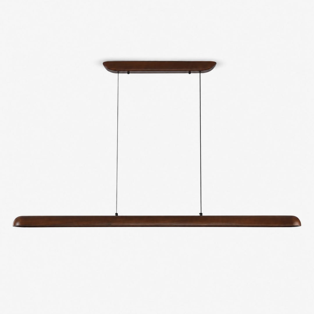Wide Wood Linear Pendant Light - Vakkerlight