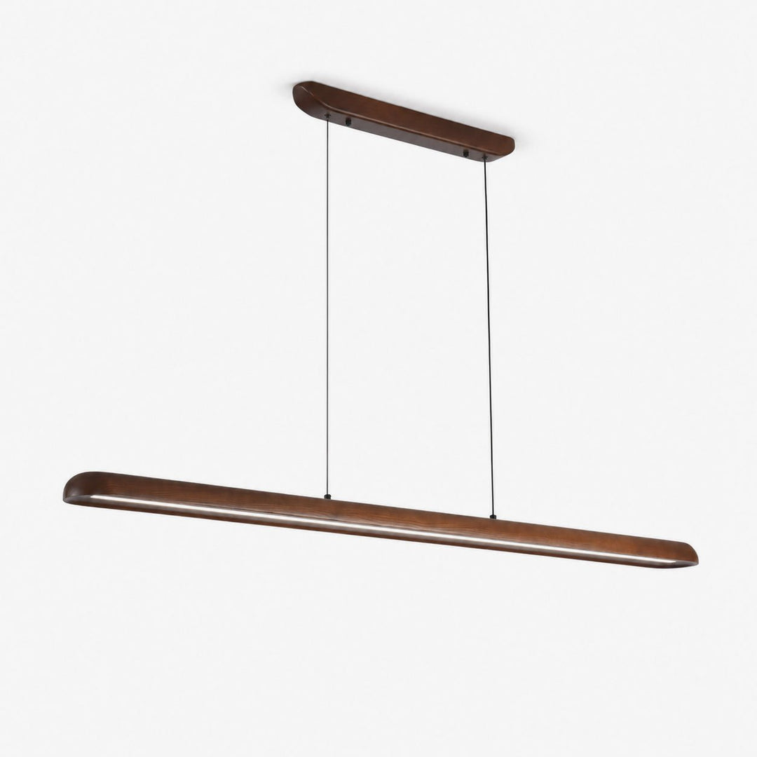 Wide Wood Linear Pendant Light - Vakkerlight