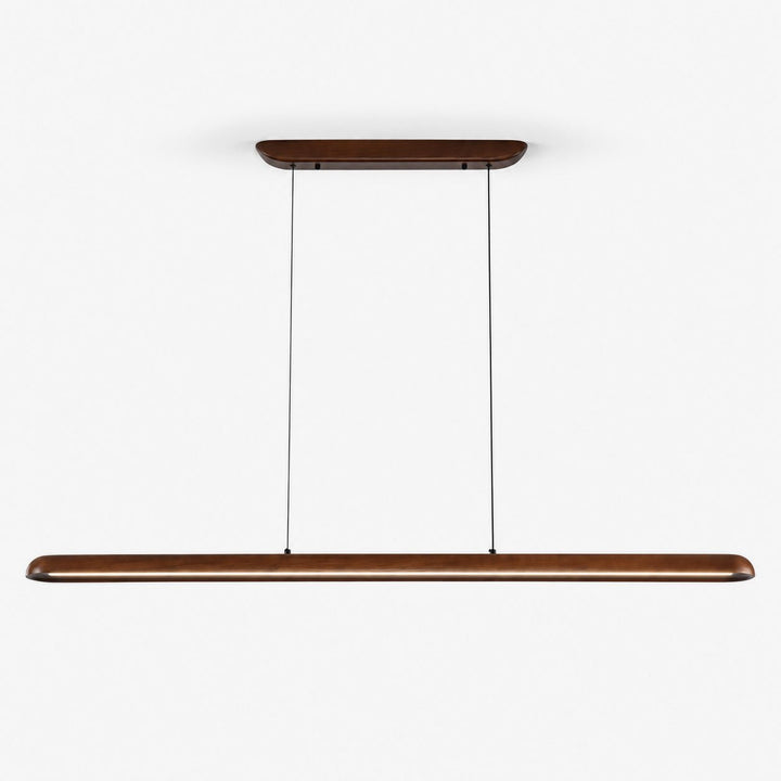 Wide Wood Linear Pendant Light - Vakkerlight
