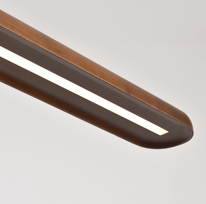 Wide Wood Linear Pendant Light - Vakkerlight
