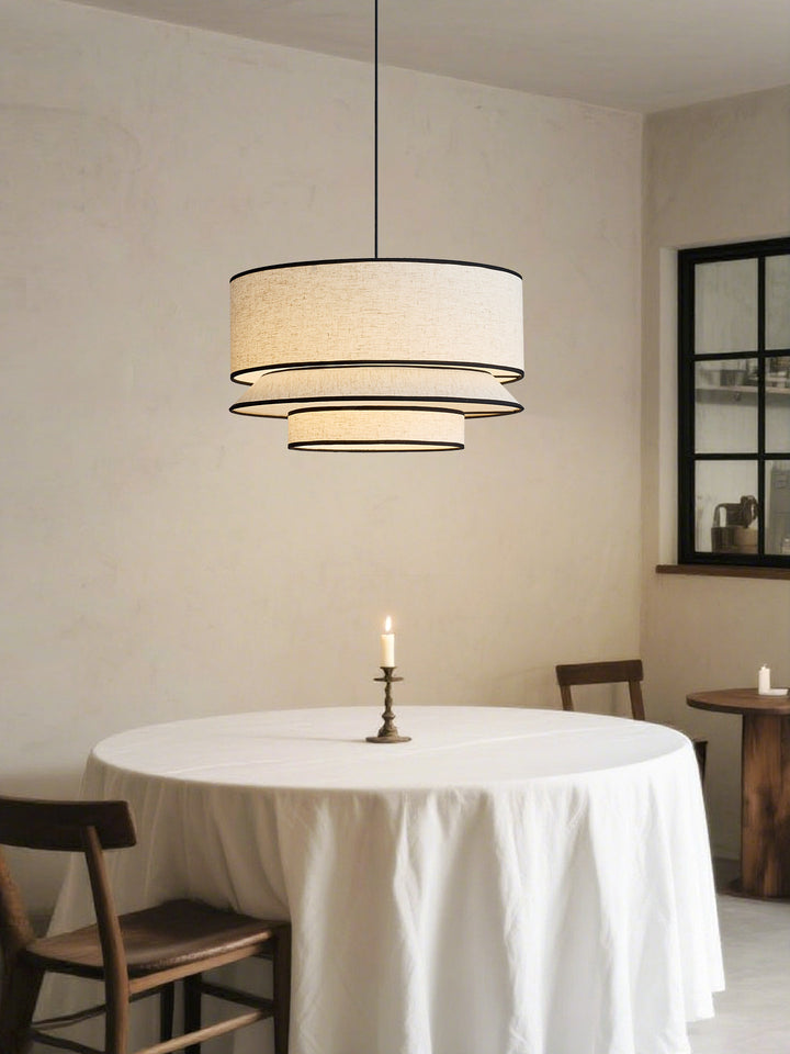 Willow Tiered Linen Pendant Lamp