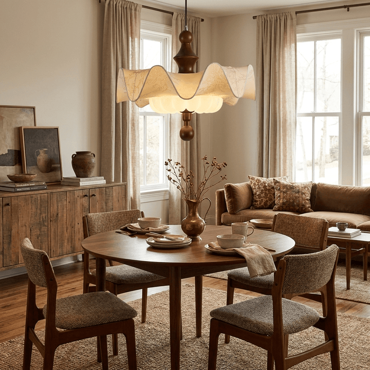 Willow Whisper Scalloped Pendant Lamp - Vakkerlight