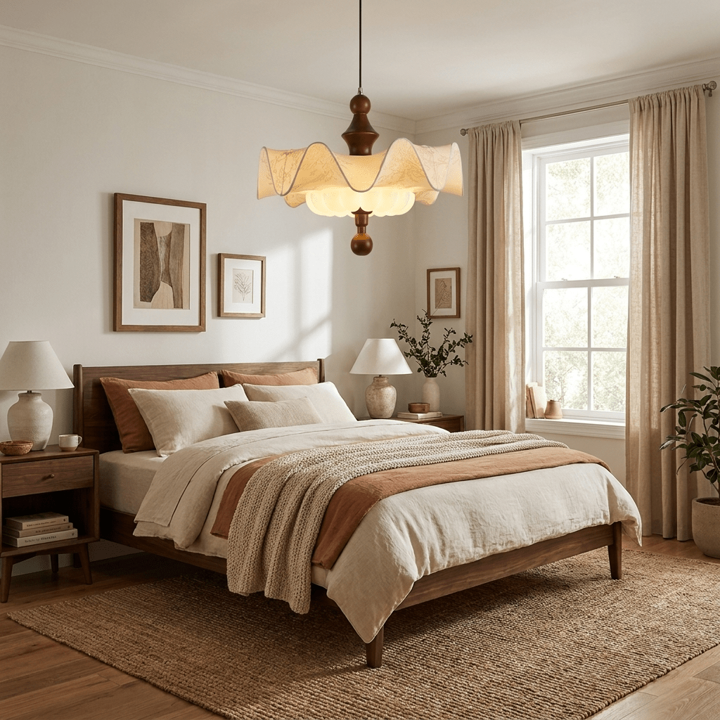 Willow Whisper Scalloped Pendant Lamp - Vakkerlight