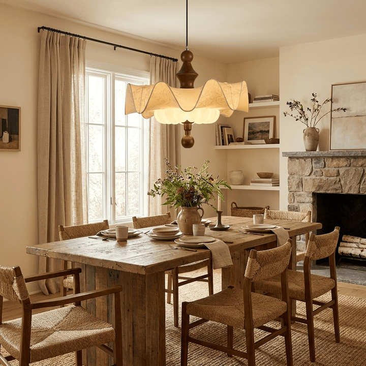 Willow Whisper Scalloped Pendant Lamp - Vakkerlight
