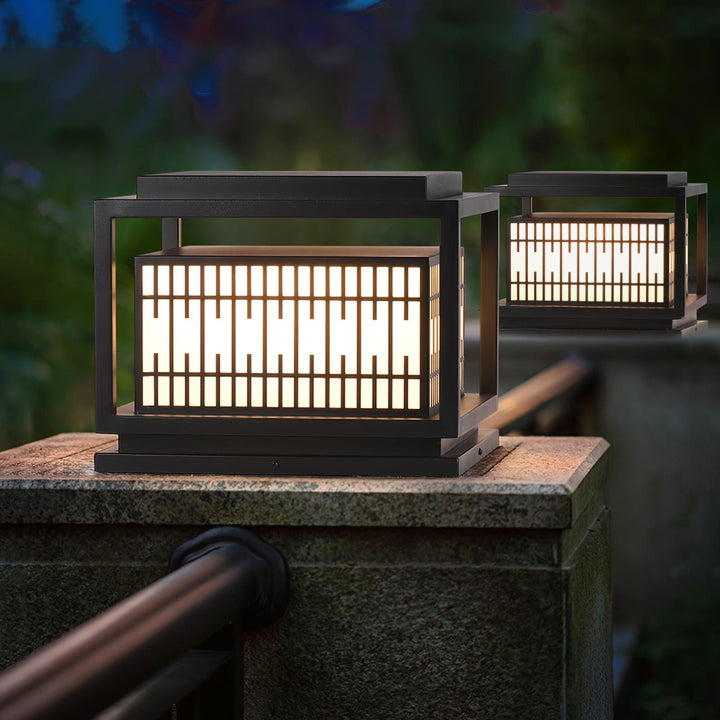 Window Grille Outdoor Post Light - Vakkerlight