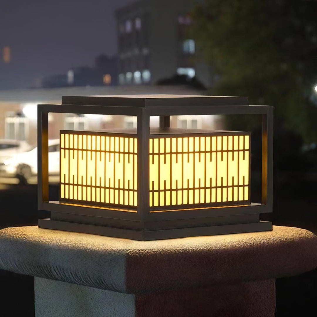 Window Grille Outdoor Post Light - Vakkerlight