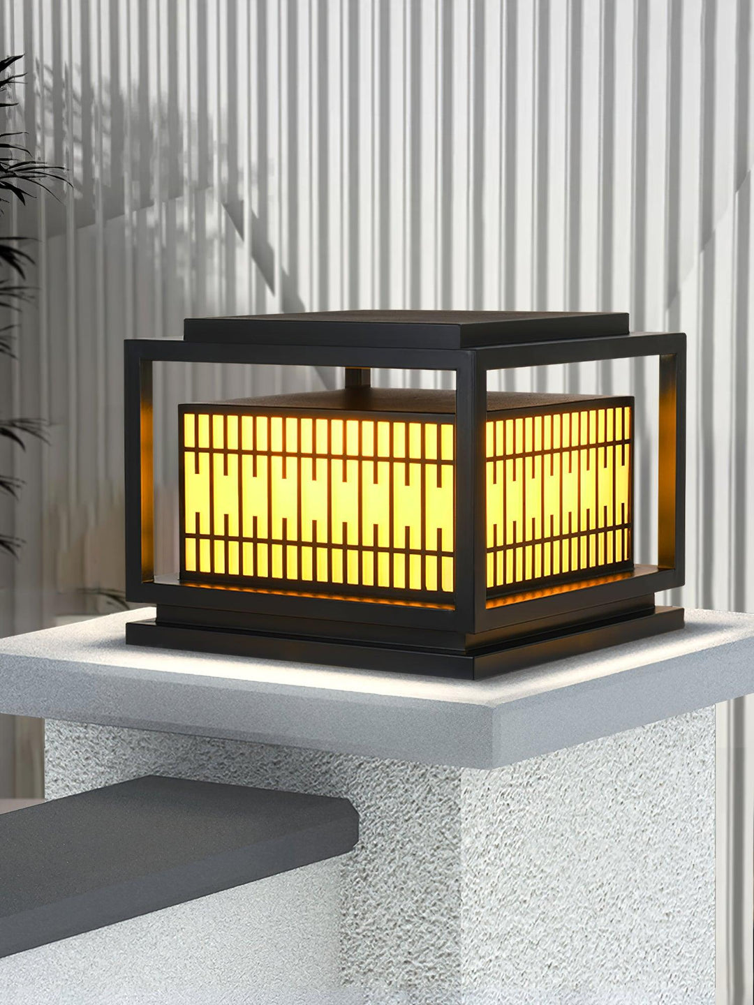 Window Grille Outdoor Post Light - Vakkerlight