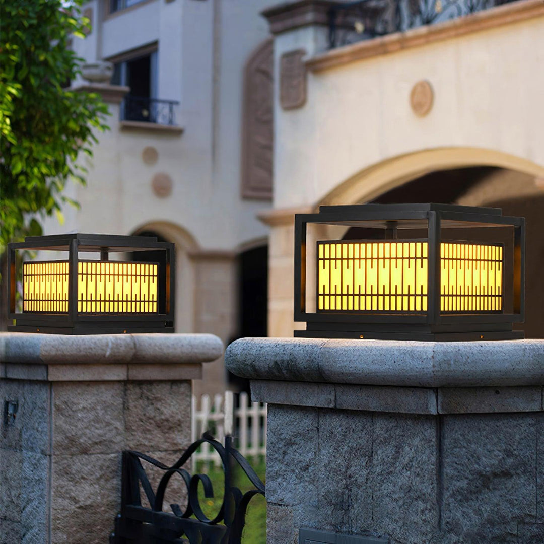 Window Grille Outdoor Post Light - Vakkerlight