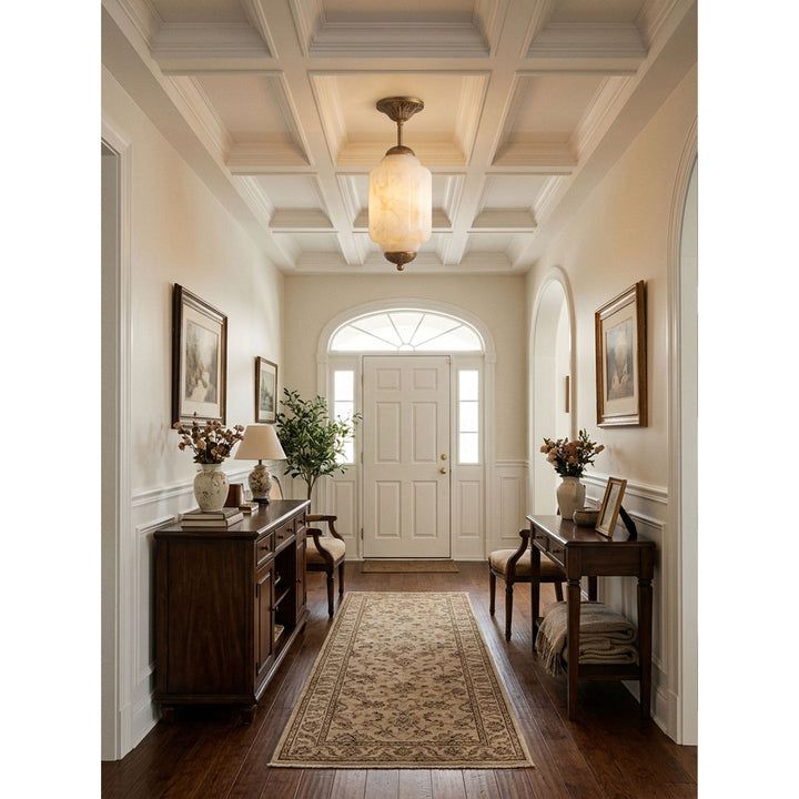 Luz de Montaje Plano Windsor Alabastro
