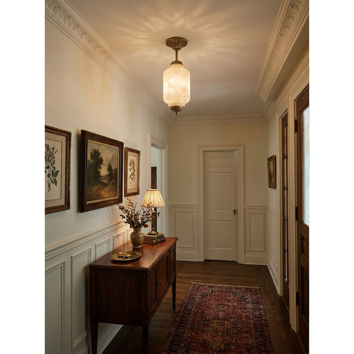 Luz de Montaje Plano Windsor Alabastro