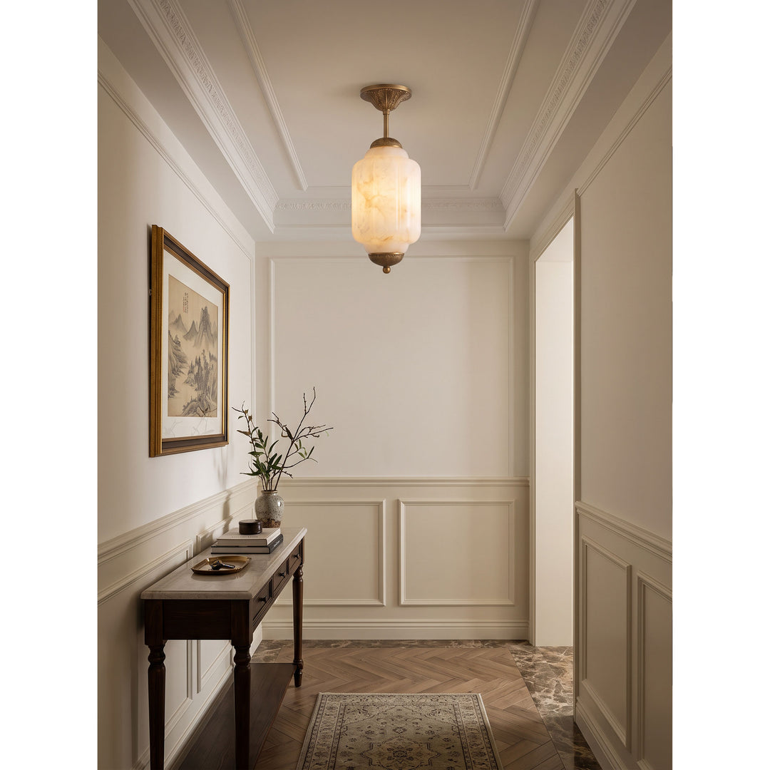 Luz de Montaje Plano Windsor Alabastro