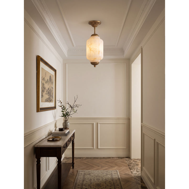 Luz de Montaje Plano Windsor Alabastro