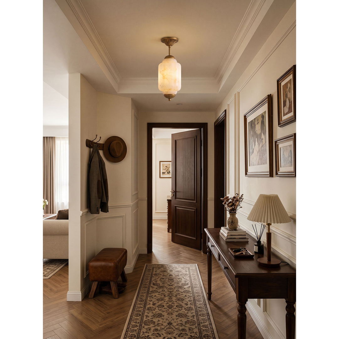 Luz de Montaje Plano Windsor Alabastro