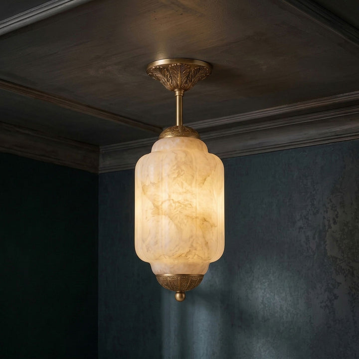Luz de Montaje Plano Windsor Alabastro