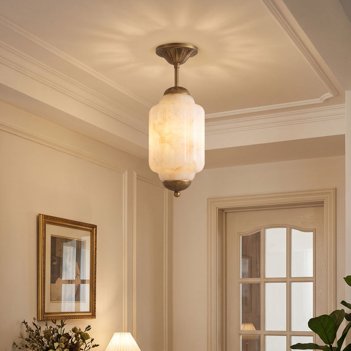 Luz de Montaje Plano Windsor Alabastro