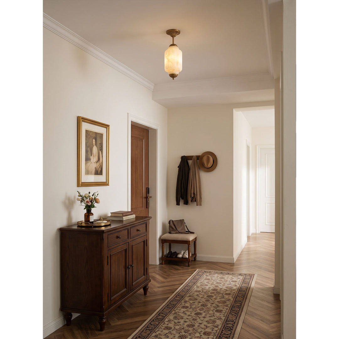 Luz de Montaje Plano Windsor Alabastro