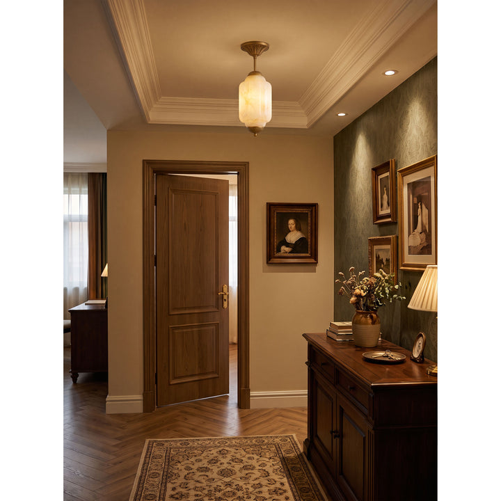 Luz de Montaje Plano Windsor Alabastro