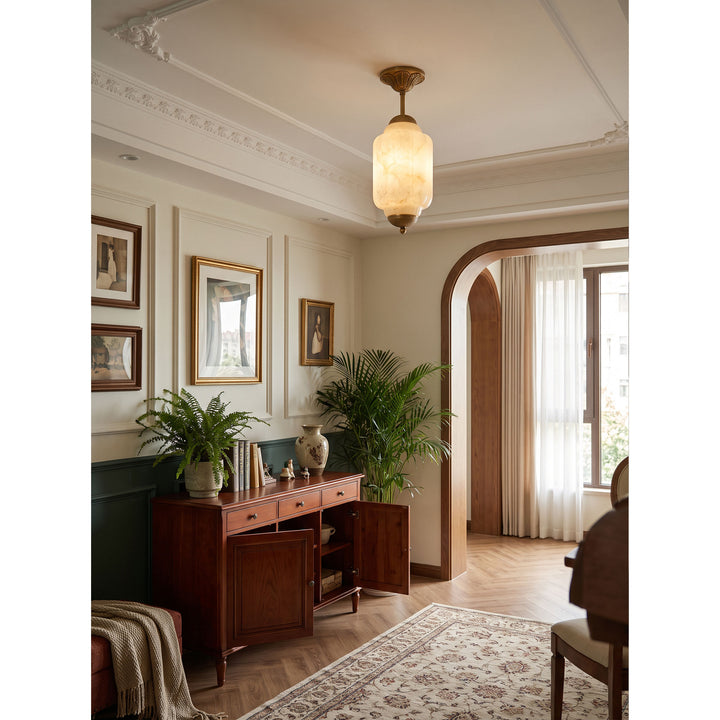 Luz de Montaje Plano Windsor Alabastro