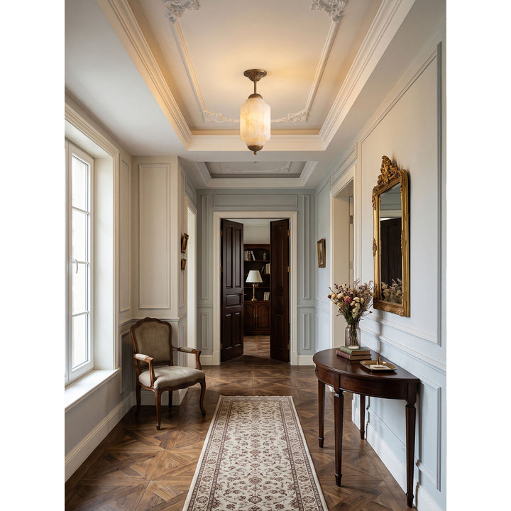 Luz de Montaje Plano Windsor Alabastro