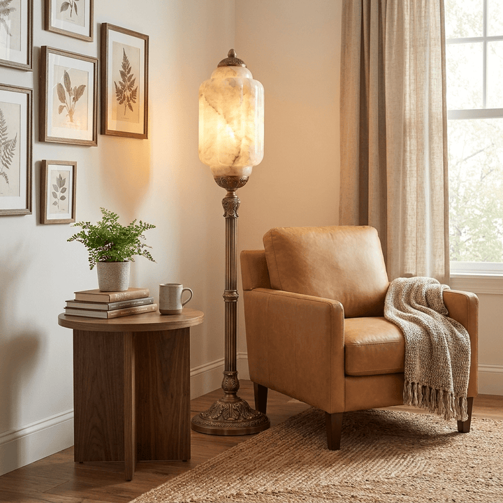 Windsor Alabaster Floor Lamp - Vakkerlight