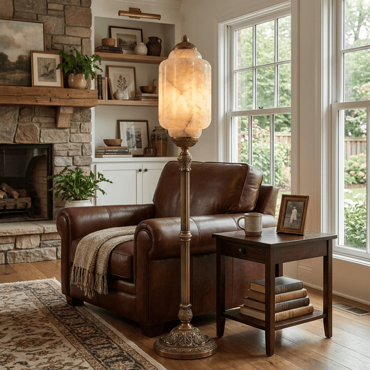 Windsor Alabaster Floor Lamp - Vakkerlight
