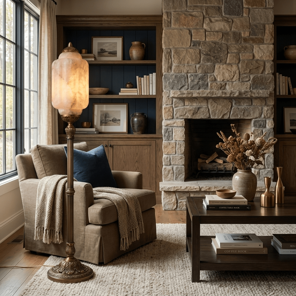 Windsor Alabaster Floor Lamp - Vakkerlight