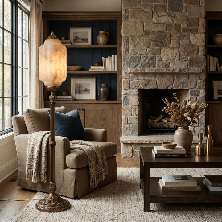 Windsor Alabaster Floor Lamp - Vakkerlight