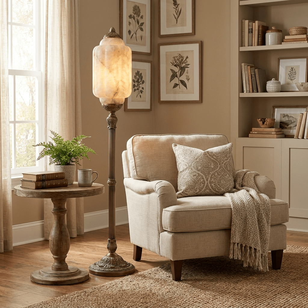 Windsor Alabaster Floor Lamp - Vakkerlight