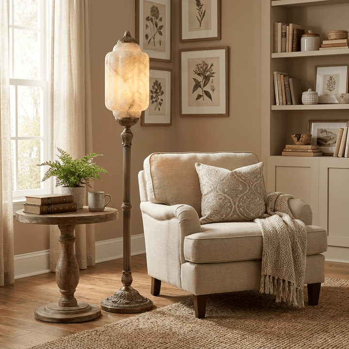 Windsor Alabaster Floor Lamp - Vakkerlight